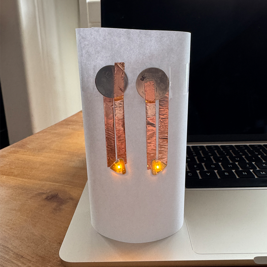 This is the inside of the ghost. It shows how I got the eyes to light up.