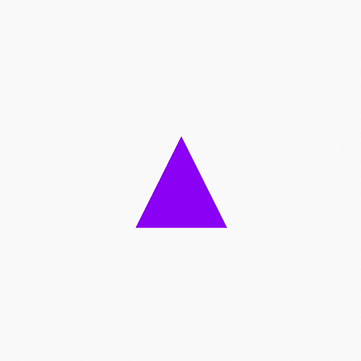 This is a purple triangle visual I created using p5 and chat gpt for help with the javascript
