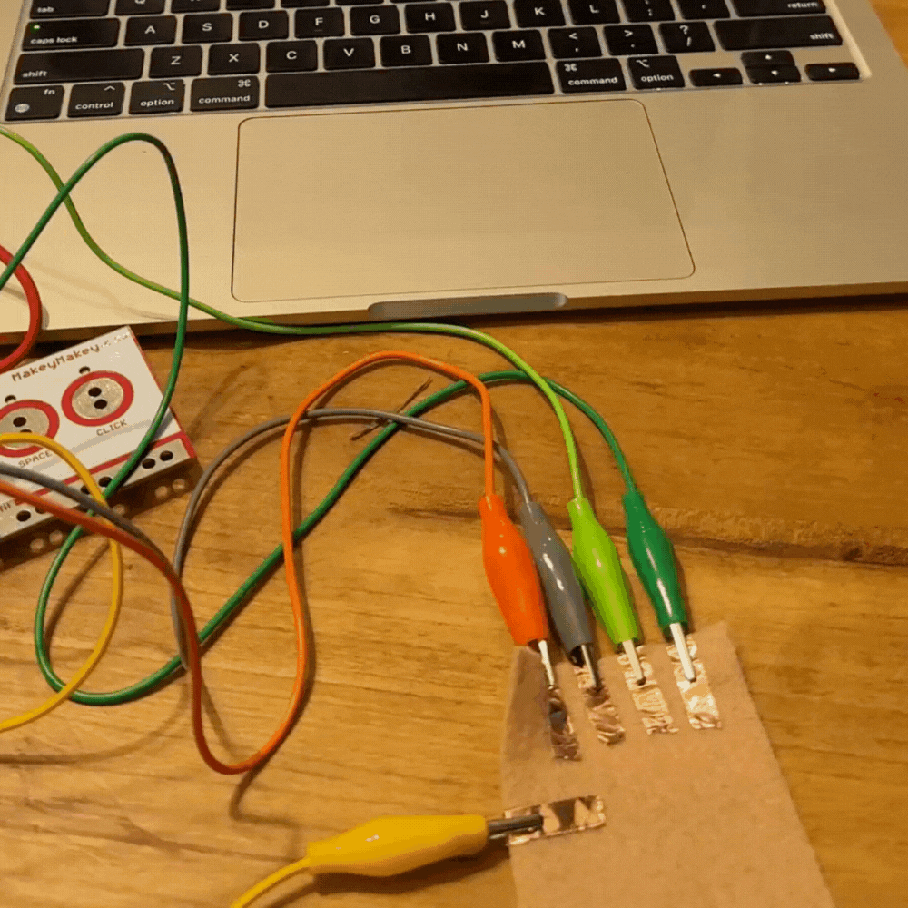 felt with copper tape