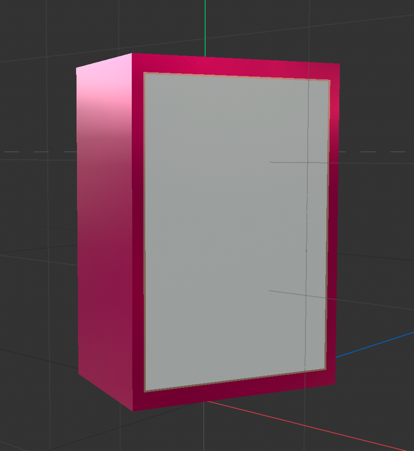 3D rendering of La vie est belle perfume box from front view