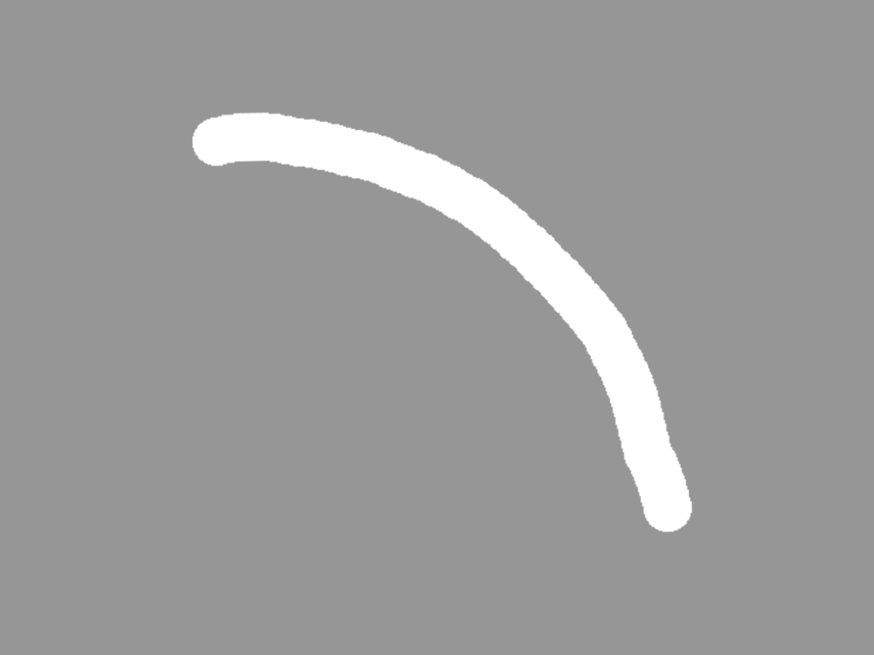 Icon making process. White half circle line shows that I think the future is bright.