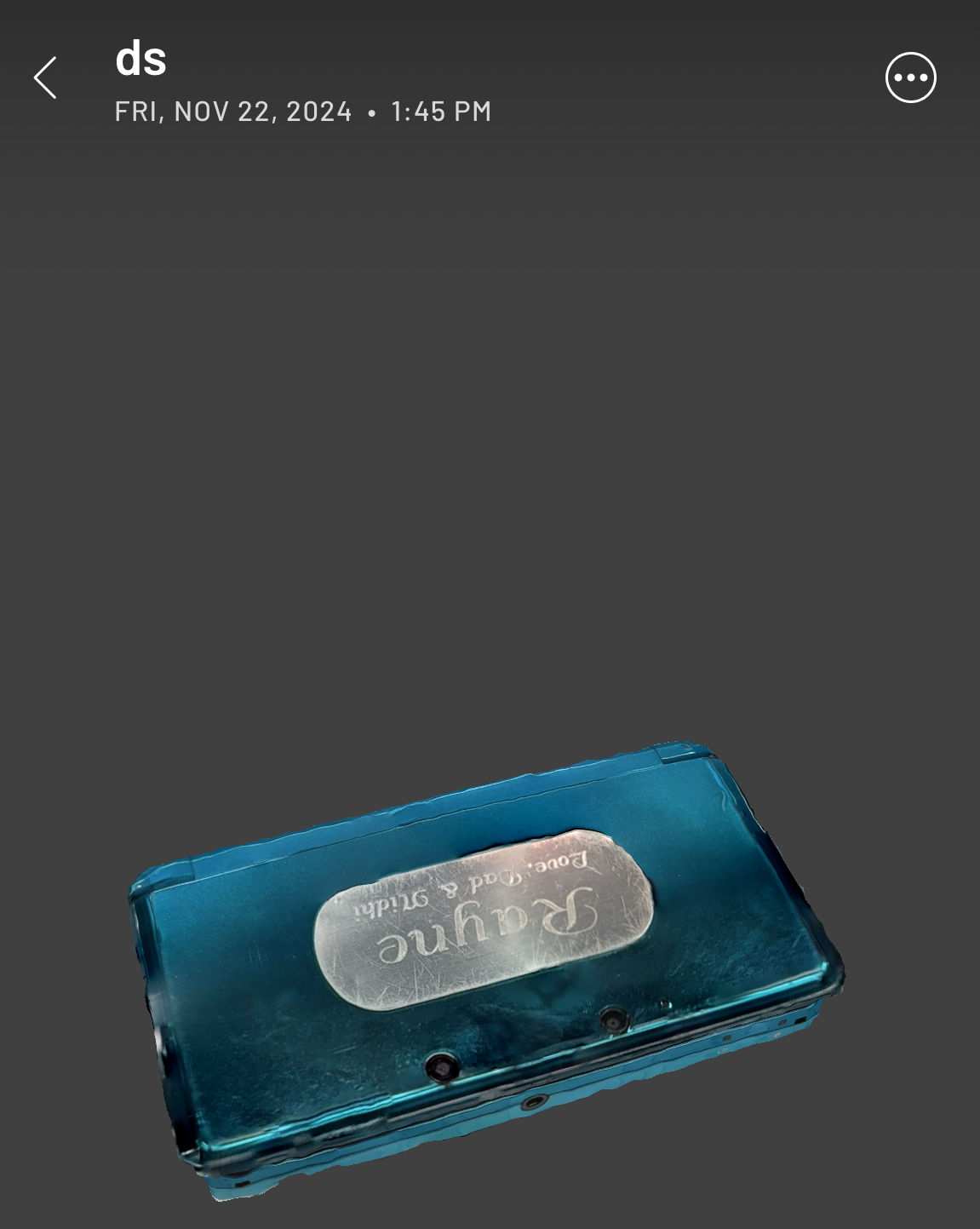 Scanned and edited version of my nintendo DS.